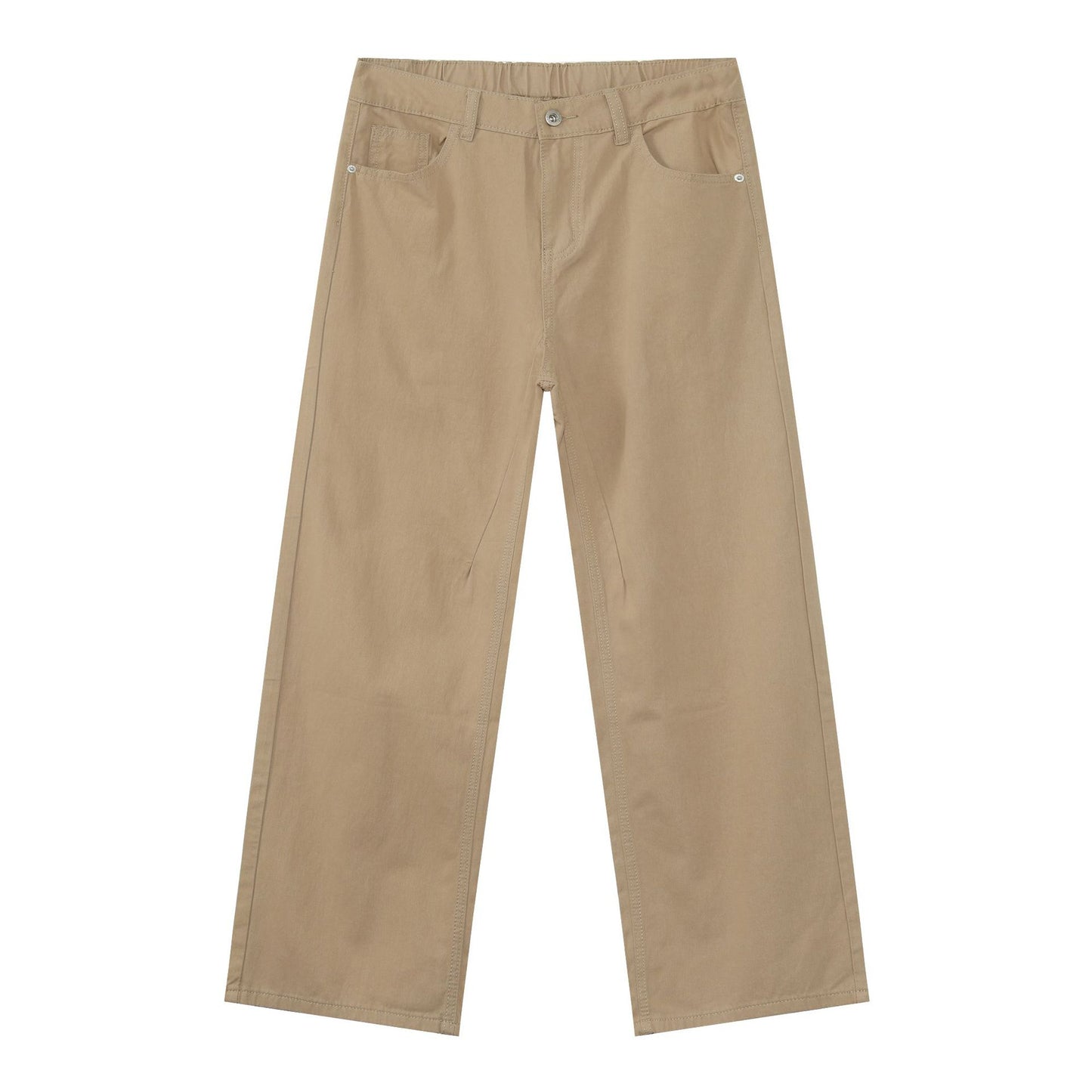 WezelBezel Elastic Waist Denim Trousers