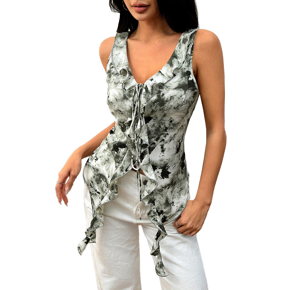 WezelBezel V-neck Camisole Top - Strap Style