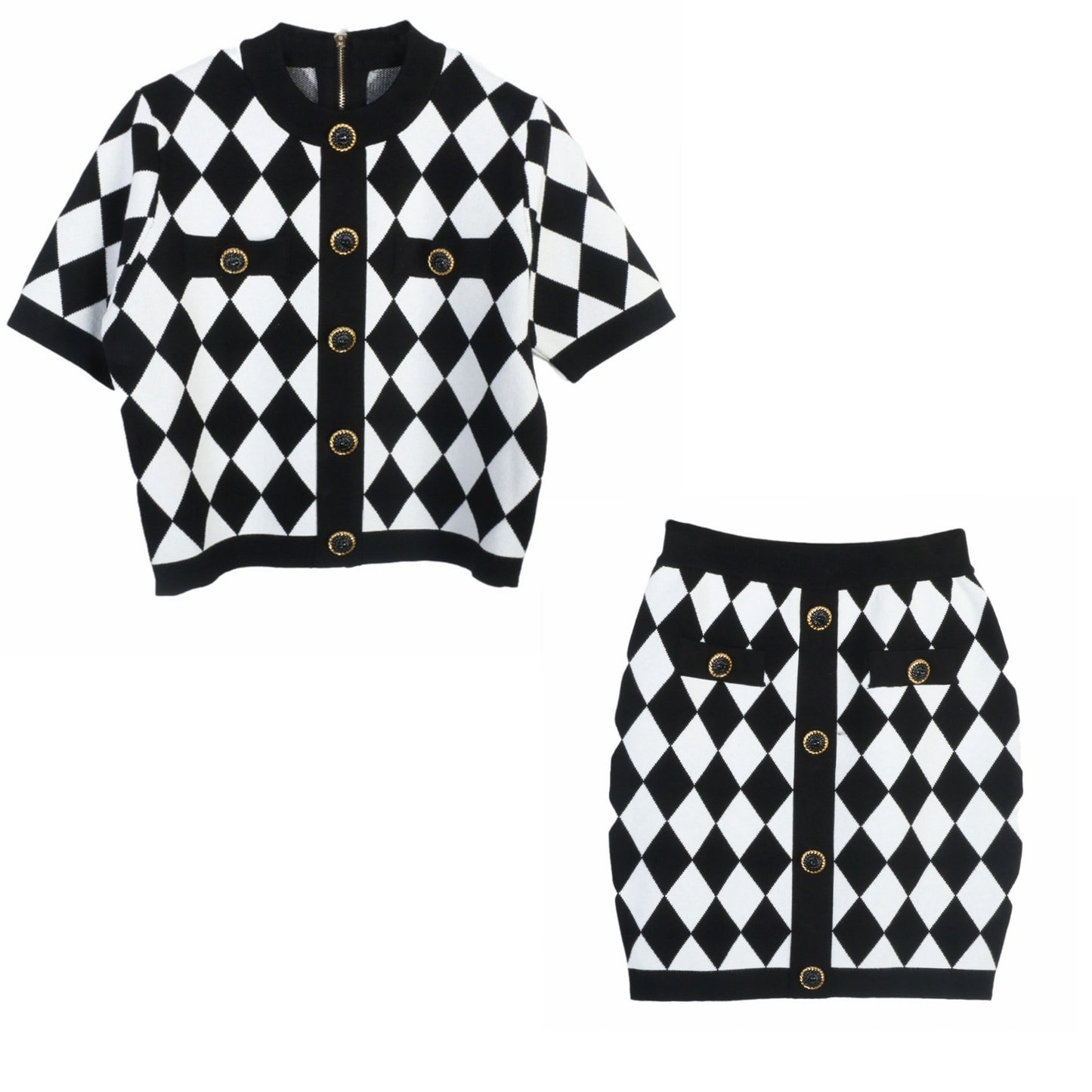 WezelBezel Cardigan Set Skirt - Small Fragrance Style