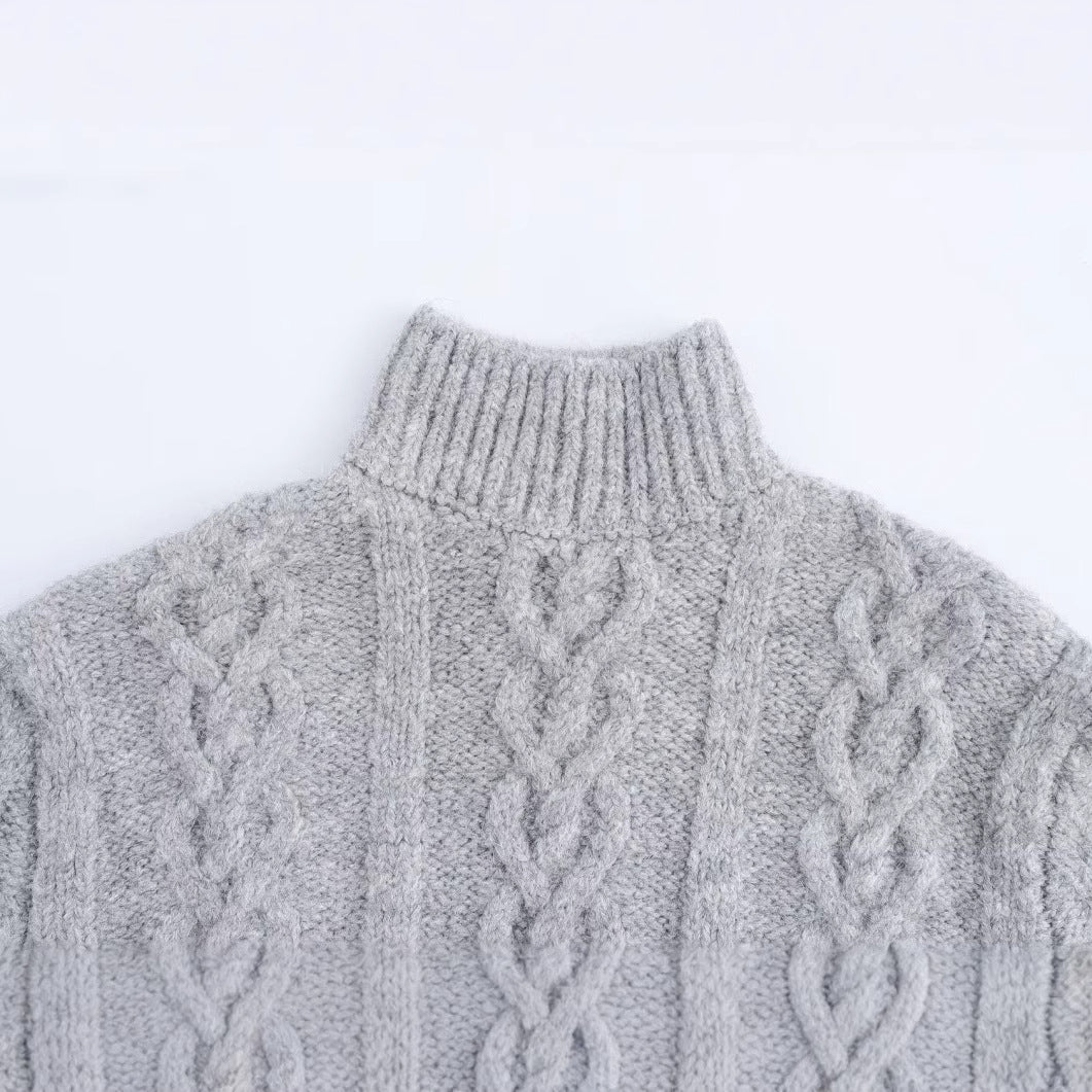 WezelBezel Pullover High Neck Sweater