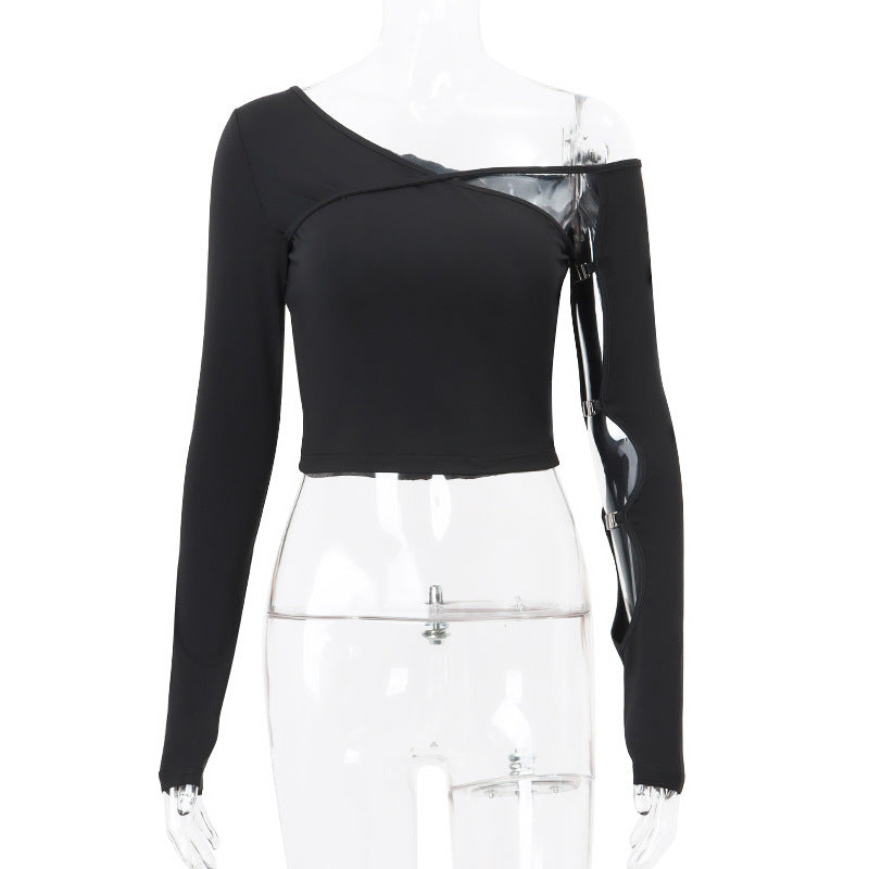 WezelBezel Slim Fit Asymmetrical Tee