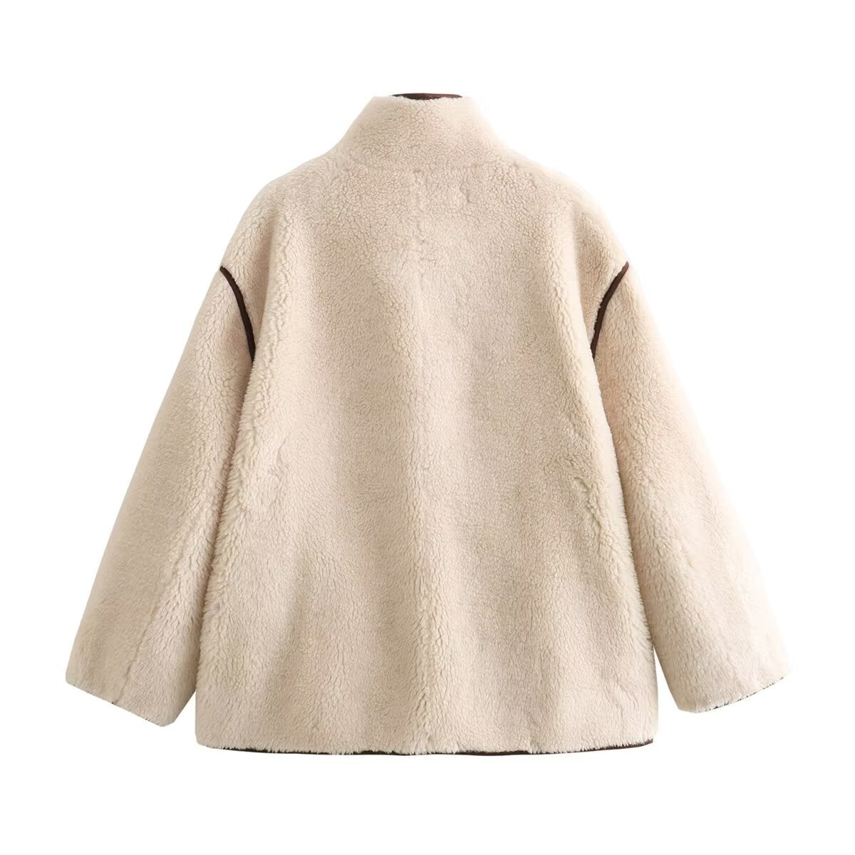 WezelBezel Loose Jacket - Inlaid Fleece Style